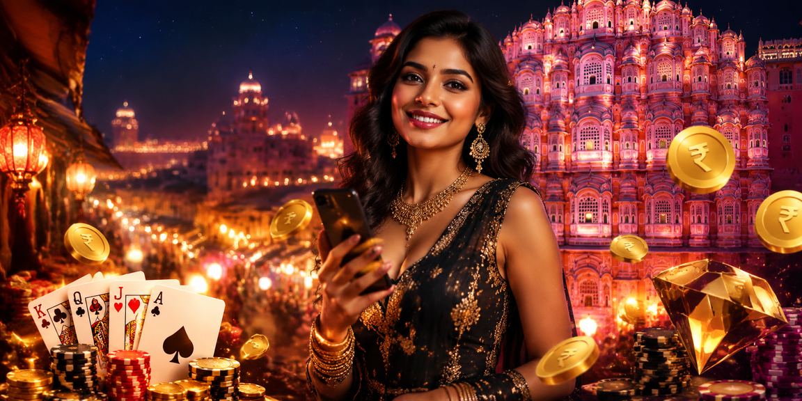 Poker game with rupee chips near Jaipur's Hawa Mahal